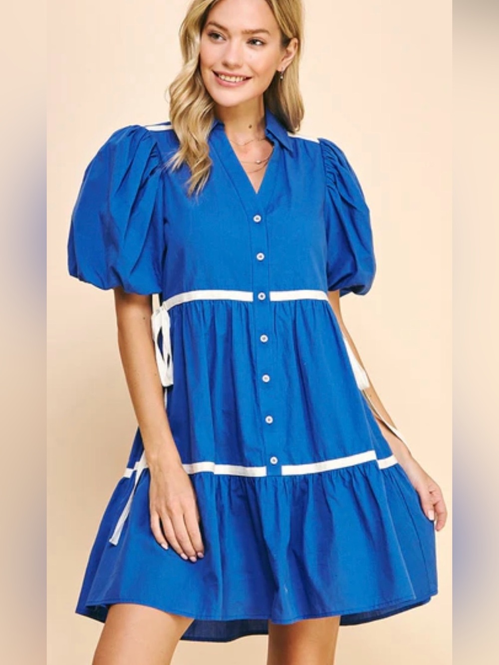 Dylan tape detail dress size S